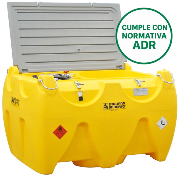 Depósito móvil 900 L para gasoil con bomba eléctrica 12/24 V – Carrytank® CTK 900 Diesel