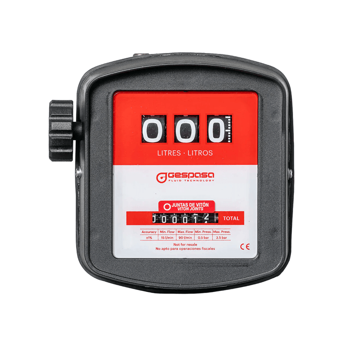 Medidor mecánico con tóricas de Vitón MG-80V para gasoil y gasolina