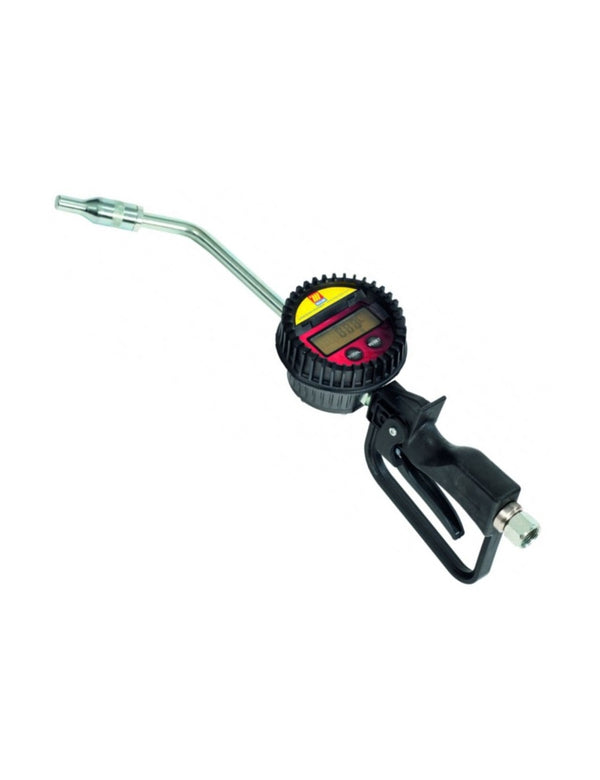 Pistola lubricante con medidor digital