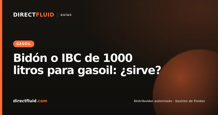 Bidón o IBC de 1000 litros para gasoil