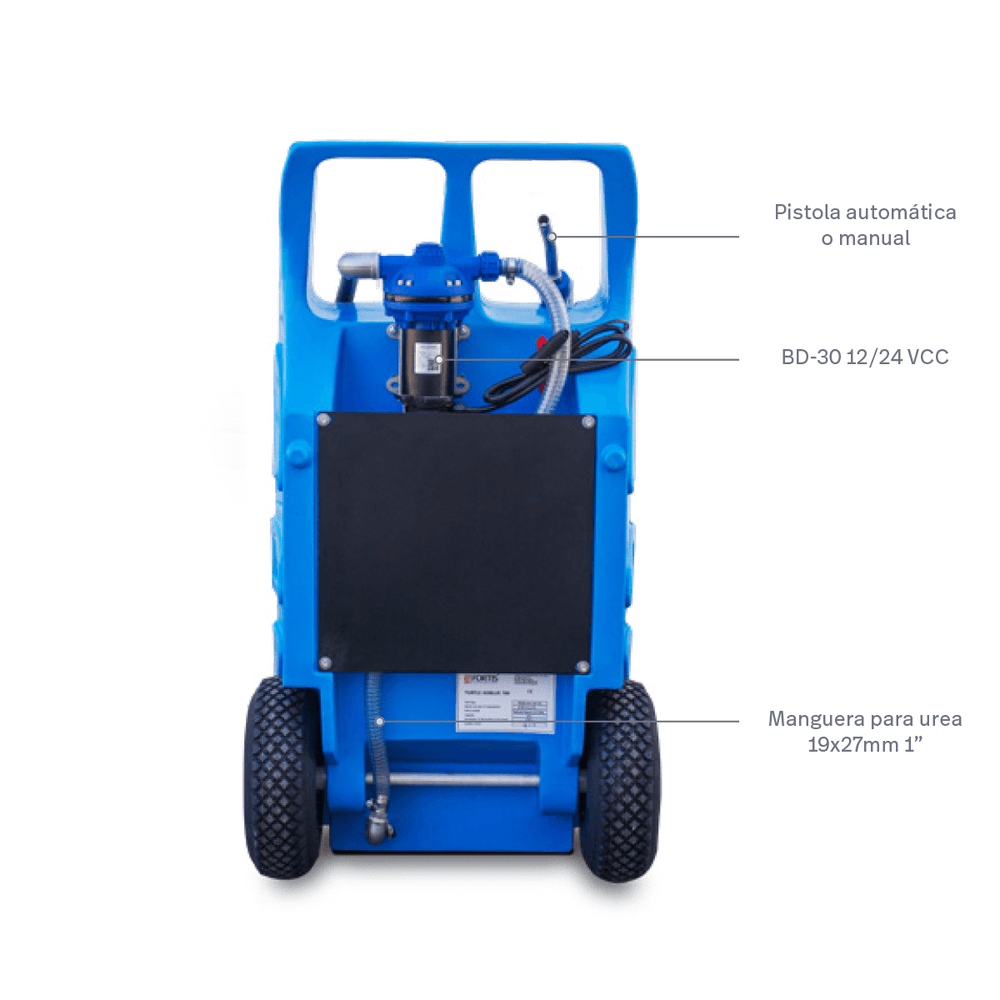 Depósito móvil para suministro de urea / AdBlue - Turtle 100 Blue 12 VCC