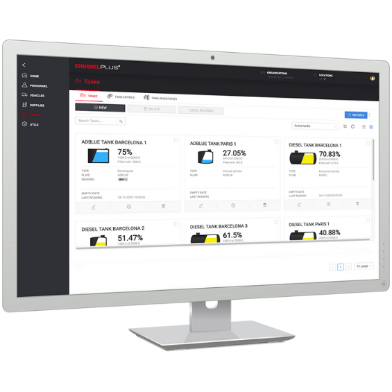 Software Cloud para control de flota DieselPlus