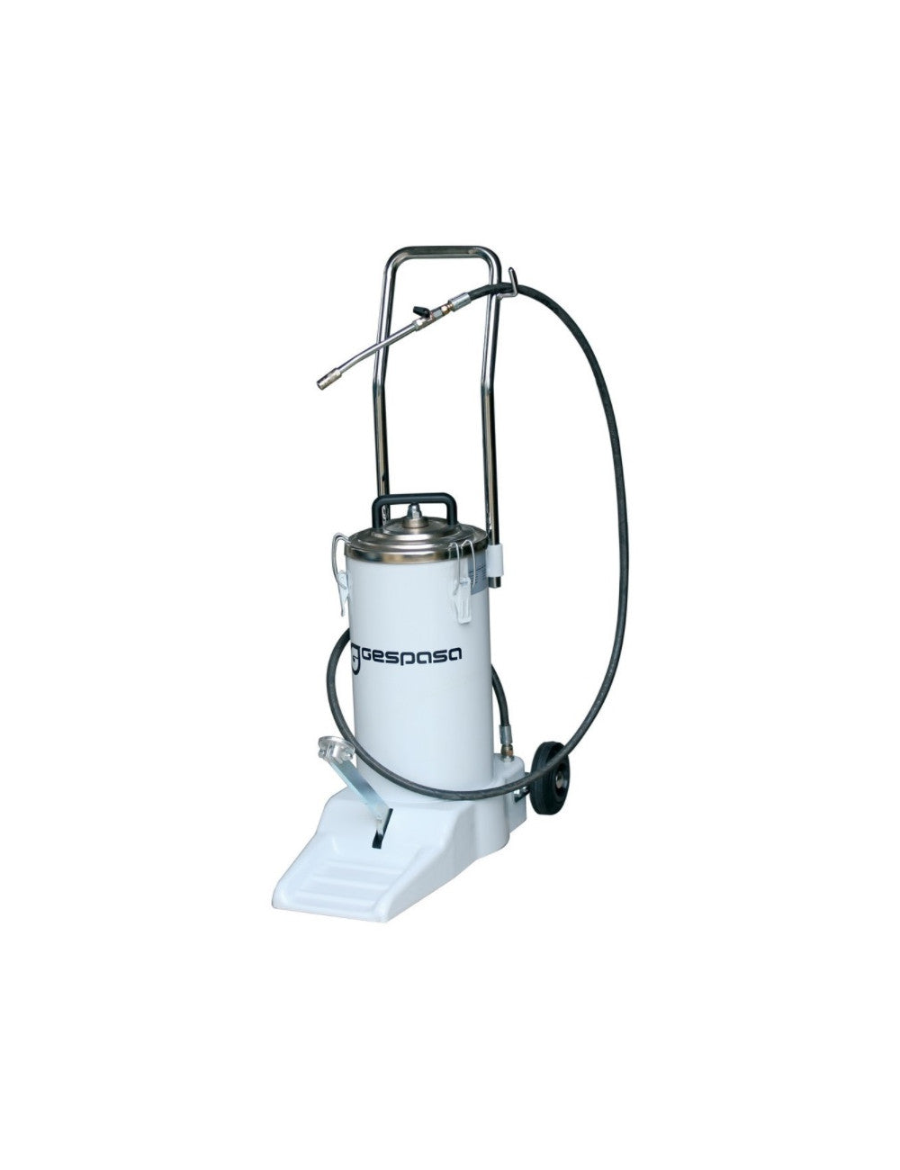 Engrasador manual móvil con pedal de 16 Kg
