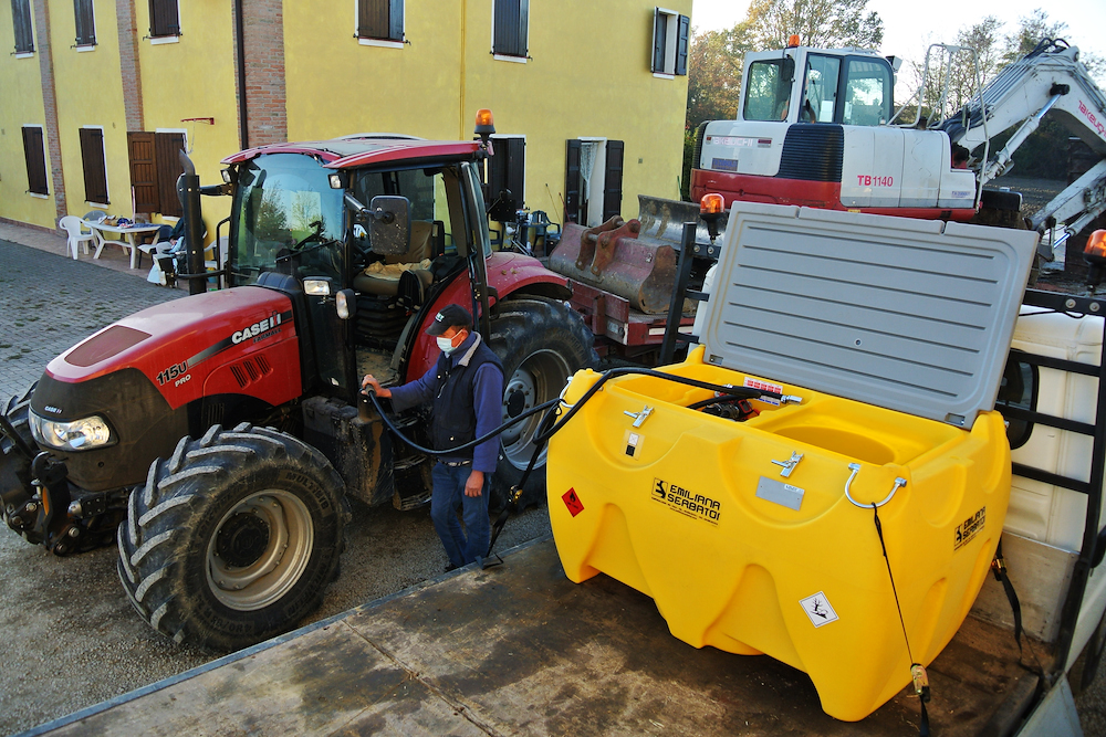 Depósito móvil 900 L para gasoil con bomba eléctrica 12/24 V – Carrytank® CTK 900 Diesel