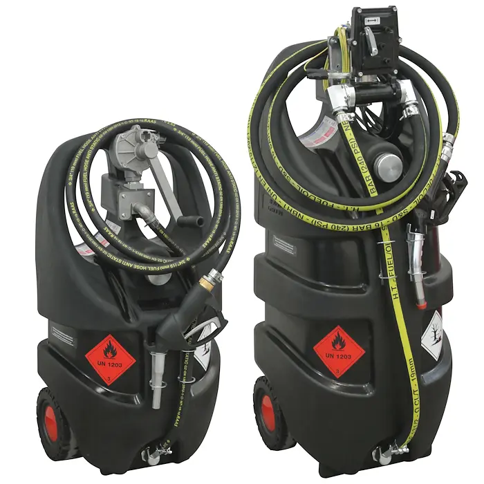 depósito móvil de 55 L para gasolina con bomba manual de pistón ATEX - Emilcaddy® 55