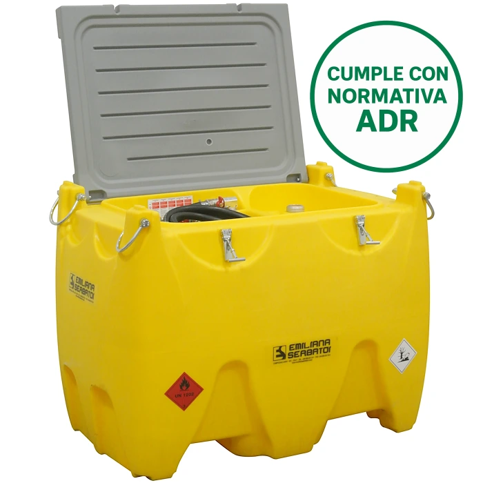 Depósito móvil 600 L para gasóleo con bomba eléctrica 1224 V – Carrytank® CTK 600 Diesel